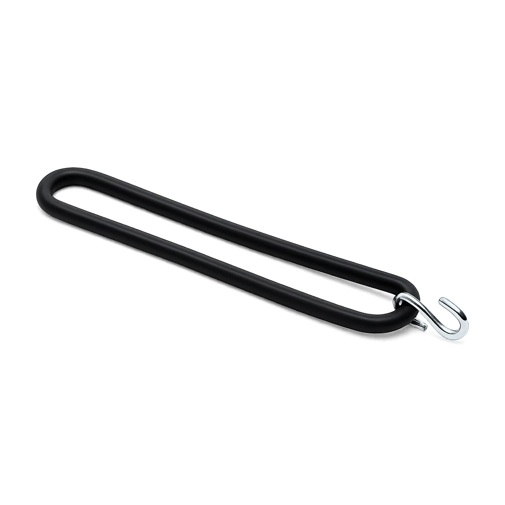 Gummispannring mit verzinktem S-Haken